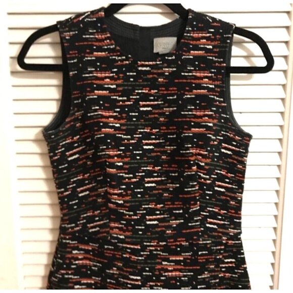 Grey by Jason Wu Sz 6 Sleeveless Tweed Faux Wrap Sheath Dress Asymmetric Hem - Picture 5 of 11